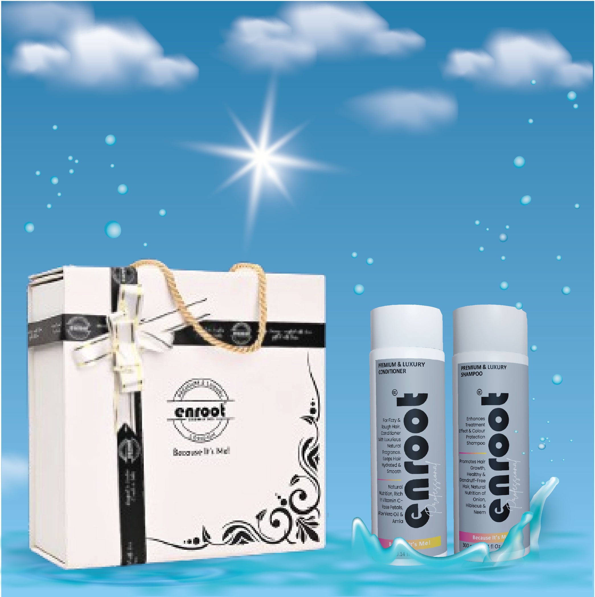 Enroot Premium & Luxury Nourish & Shine Set [600ml]