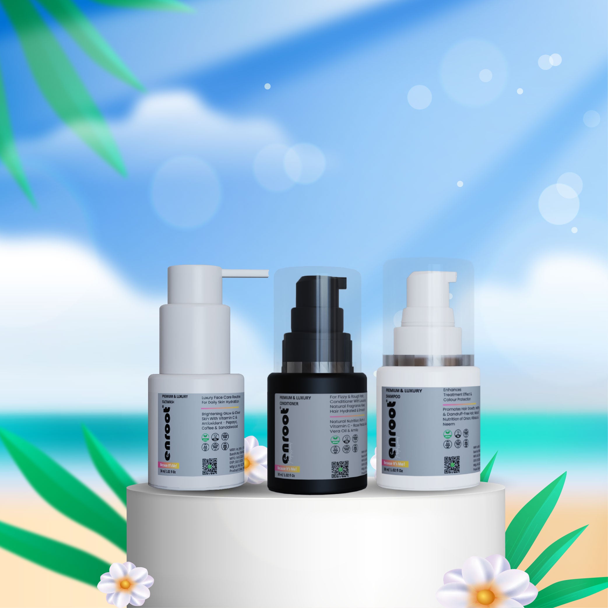 Enroot Premium & Luxury Mini-Care Travel Trio [90 ml]