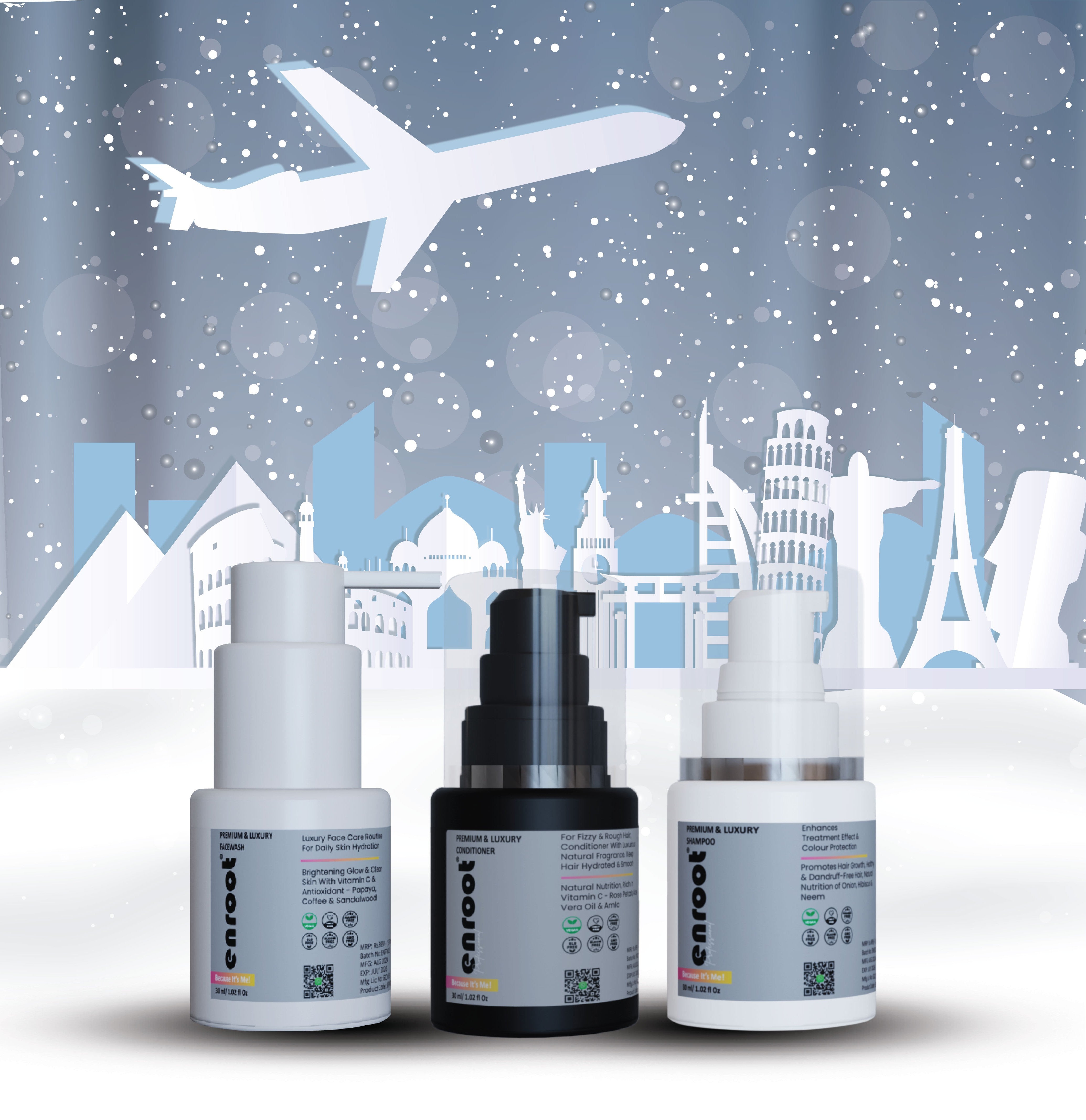 Enroot Premium & Luxury Mini-Care Travel Trio [90 ml]