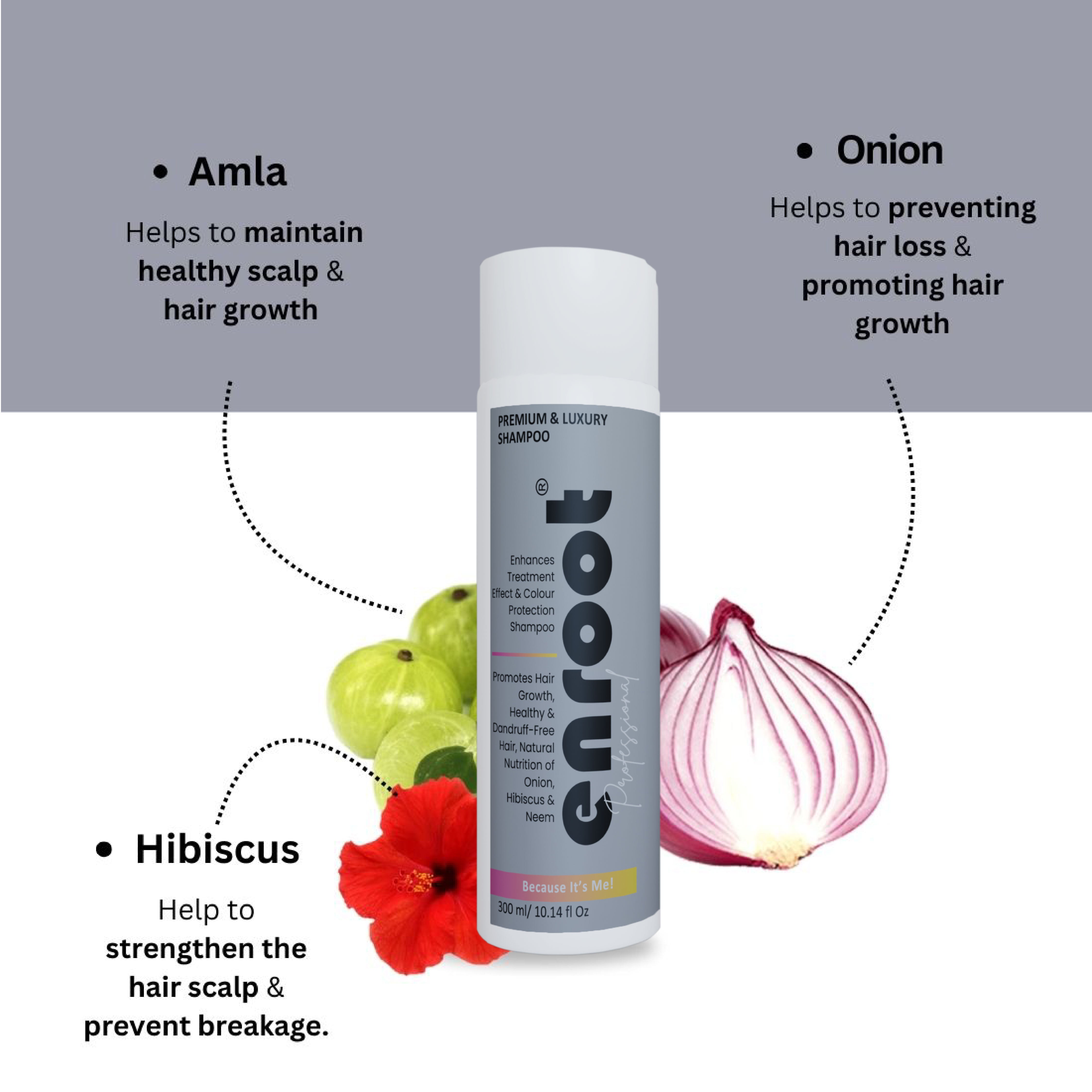 Enroot Follicle Fuel – Scalp Therapy for Hair Growth Shampoo | Clinically Tested [300 ml]