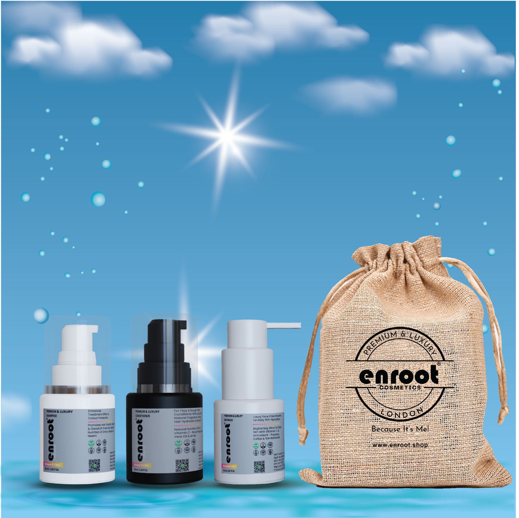 Enroot Premium and Luxury Mini-Care Gift Pack [90ml]