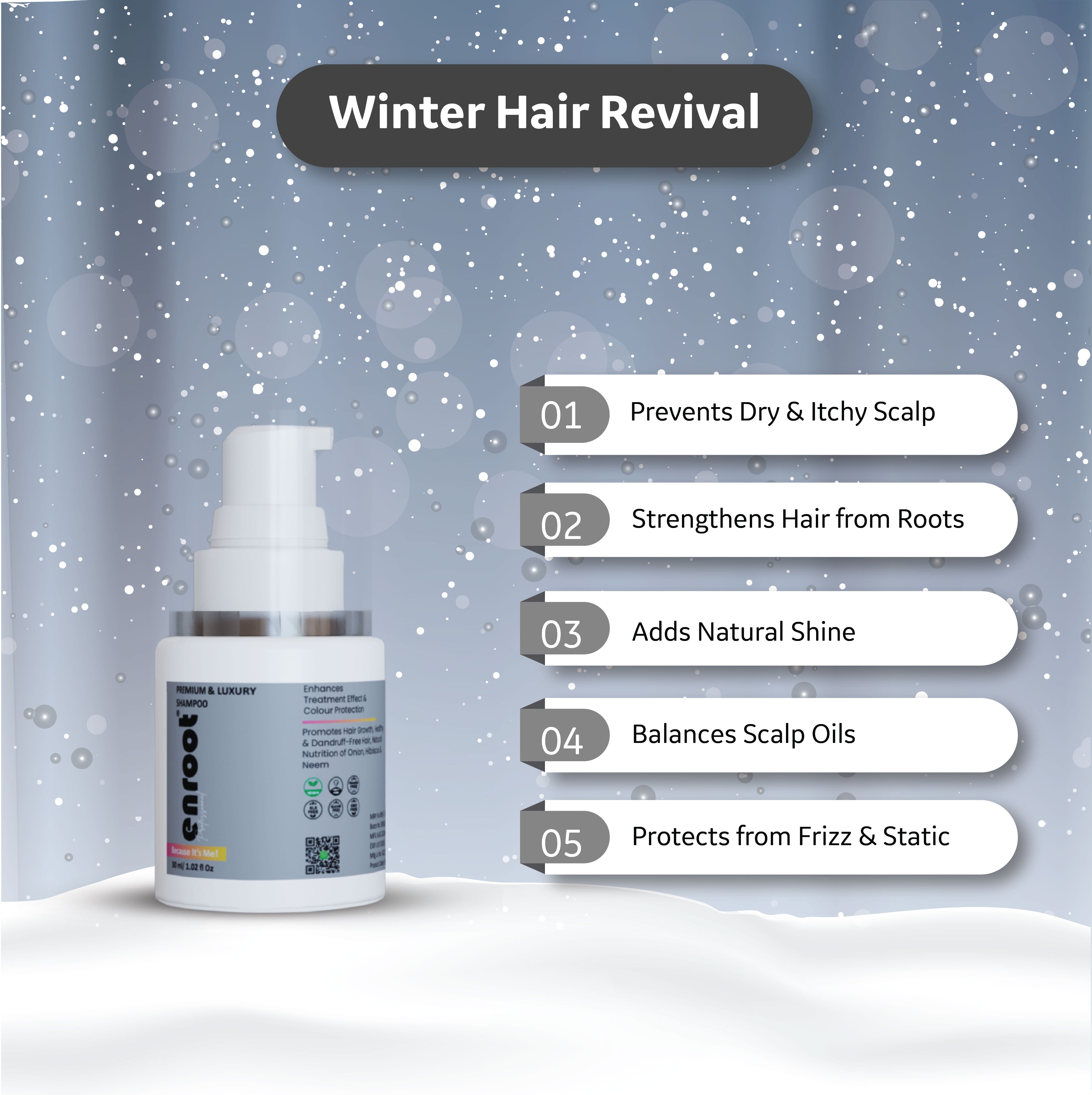 Shampoo For Hair Fall, Dry & Dandruff Control| Silky Hair Shampoo | Men & Women [30ml]