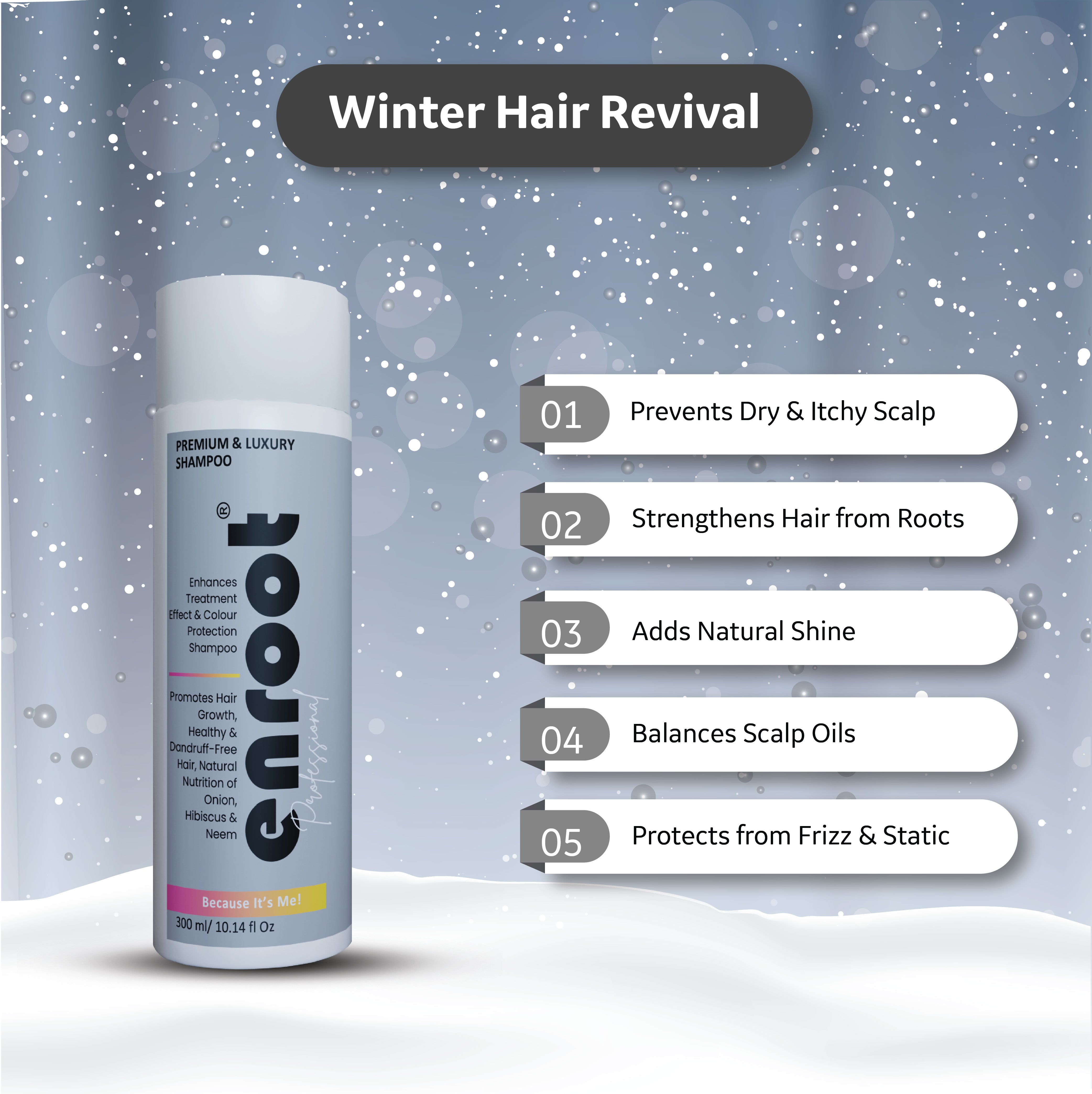 Enroot Follicle Fuel – Scalp Therapy for Hair Growth Shampoo | Clinically Tested [300 ml]