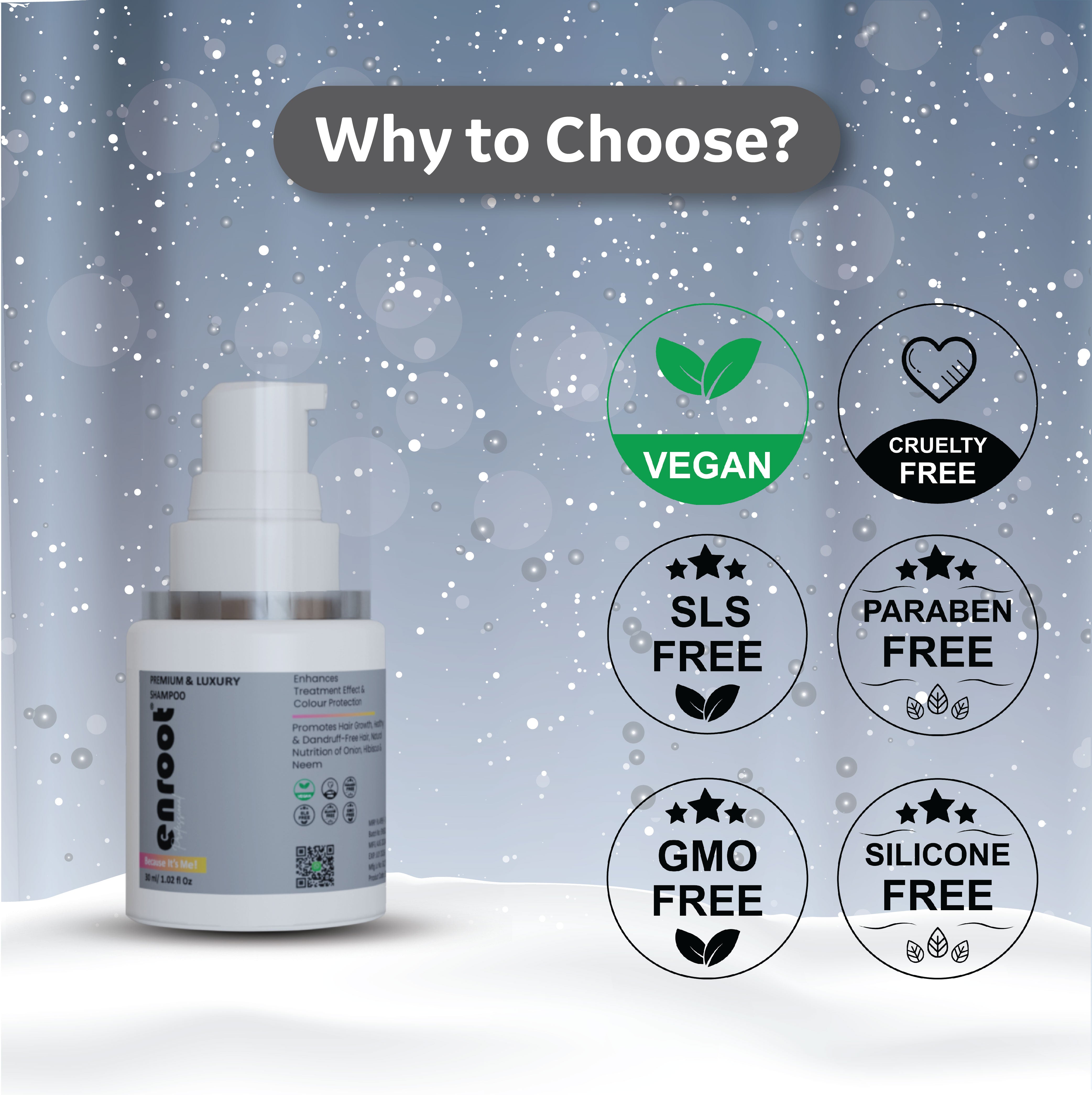 Shampoo For Hair Fall, Dry & Dandruff Control| Silky Hair Shampoo | Men & Women [30ml]