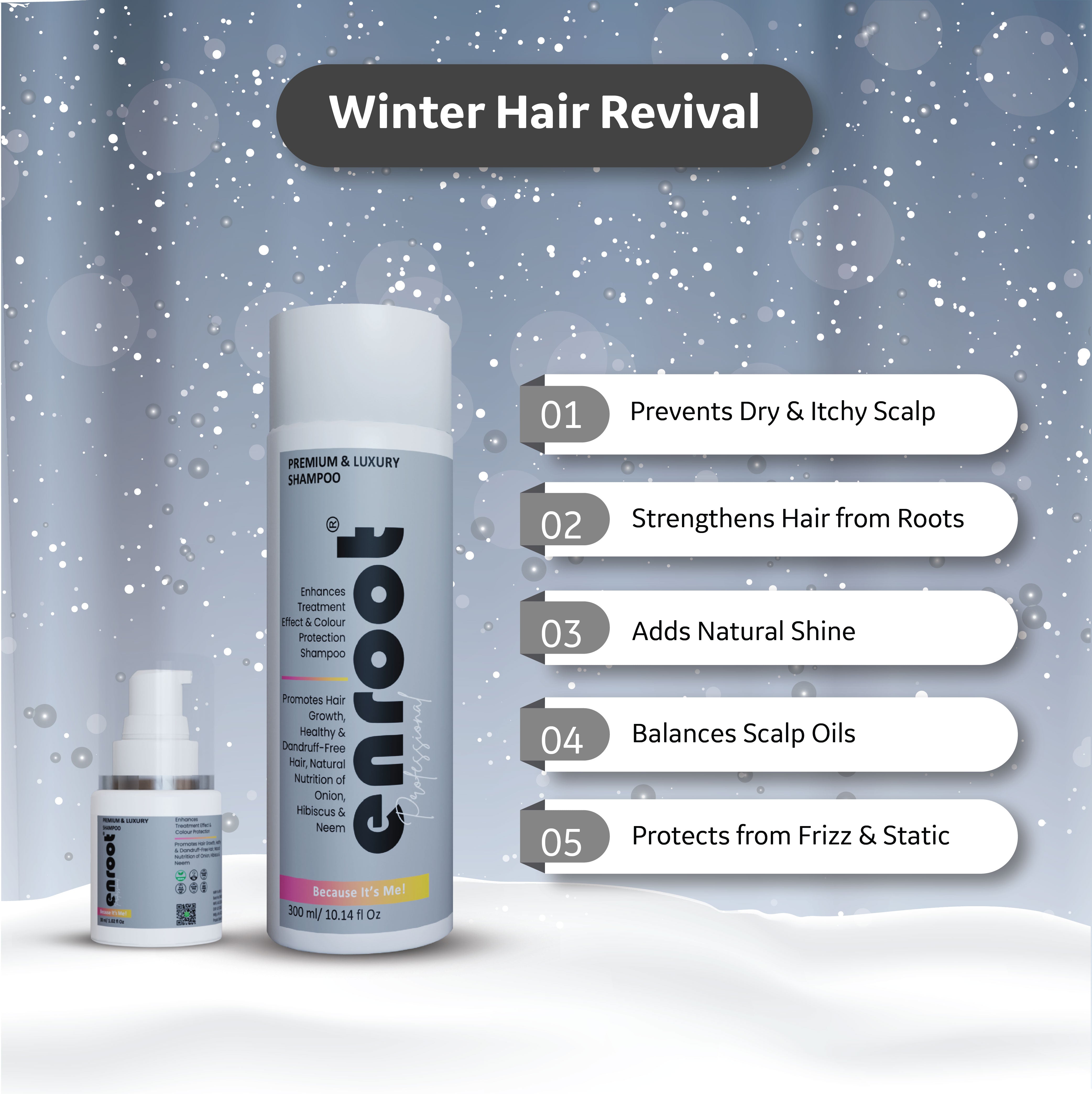 Enroot Premium and Luxury Restore Hair Damaged Routine  [330ml]