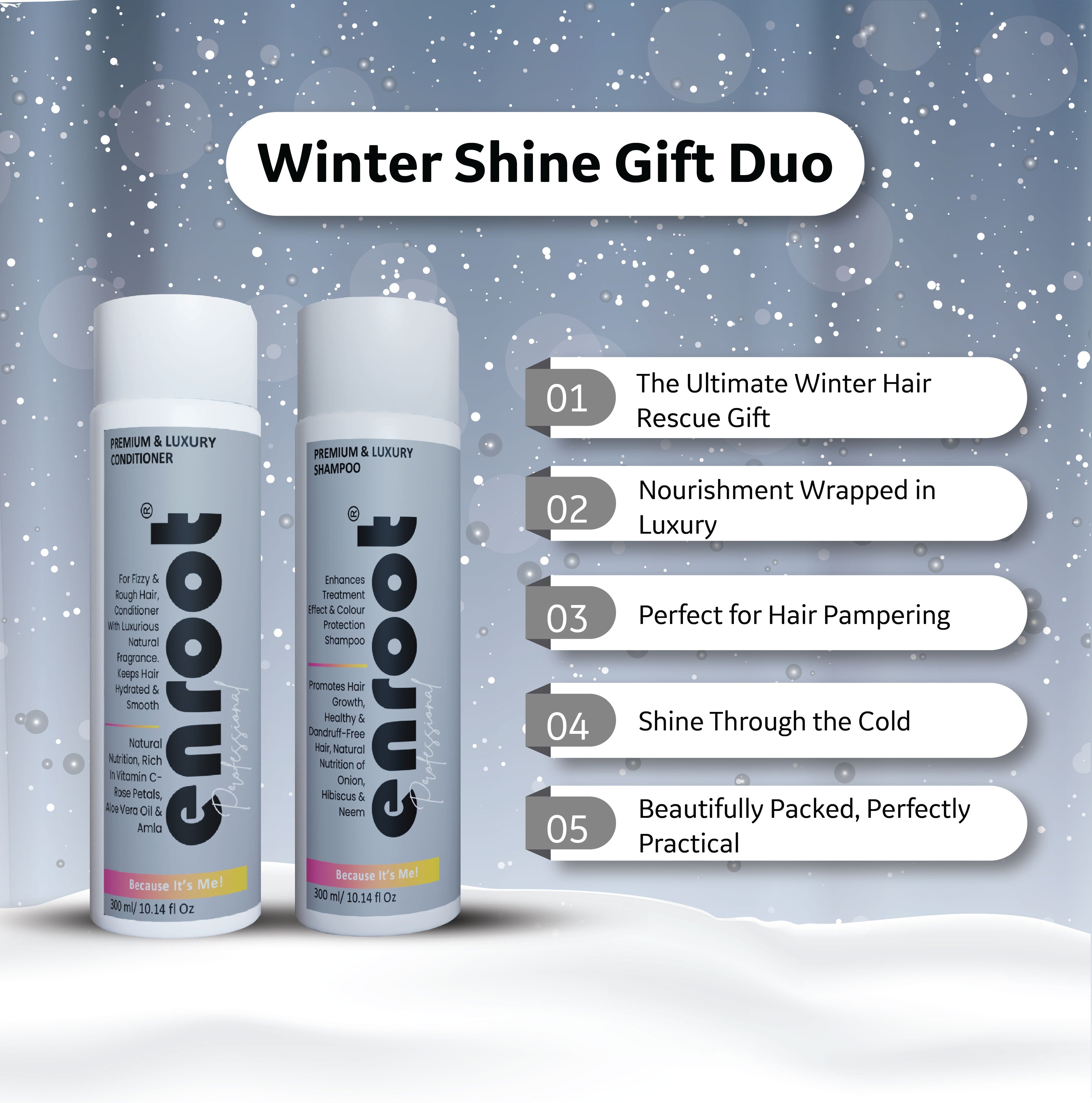 Enroot Premium & Luxury Nourish & Shine Set [600ml]