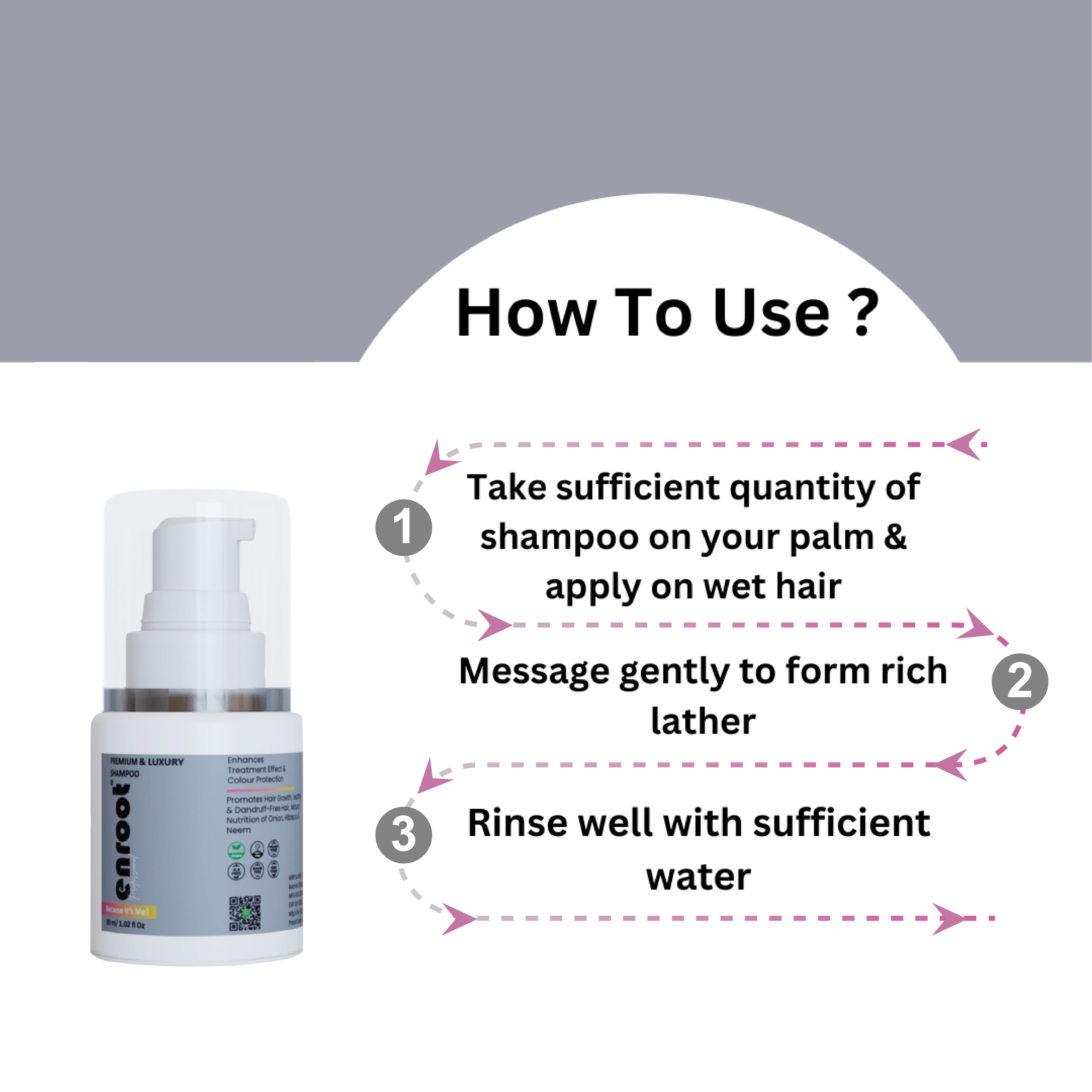 Hair Fall & Dandruff Control Shampoo | Clinically Tested | Both Men & Women [30ml]