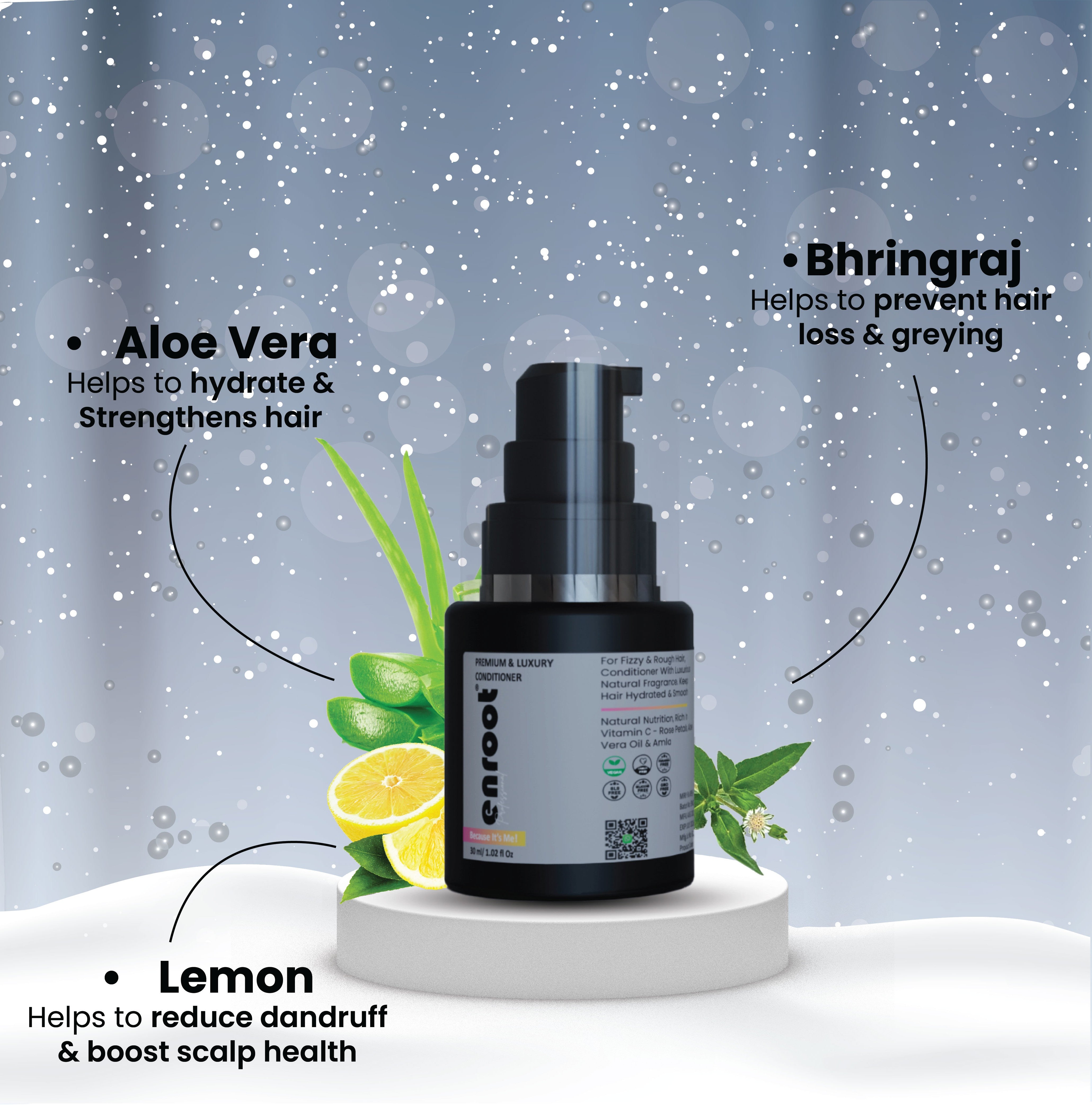 Enroot Keratin & Rose Petal Hair Repair Conditioner| Clinically Tested | Both Men & Women [30ml]