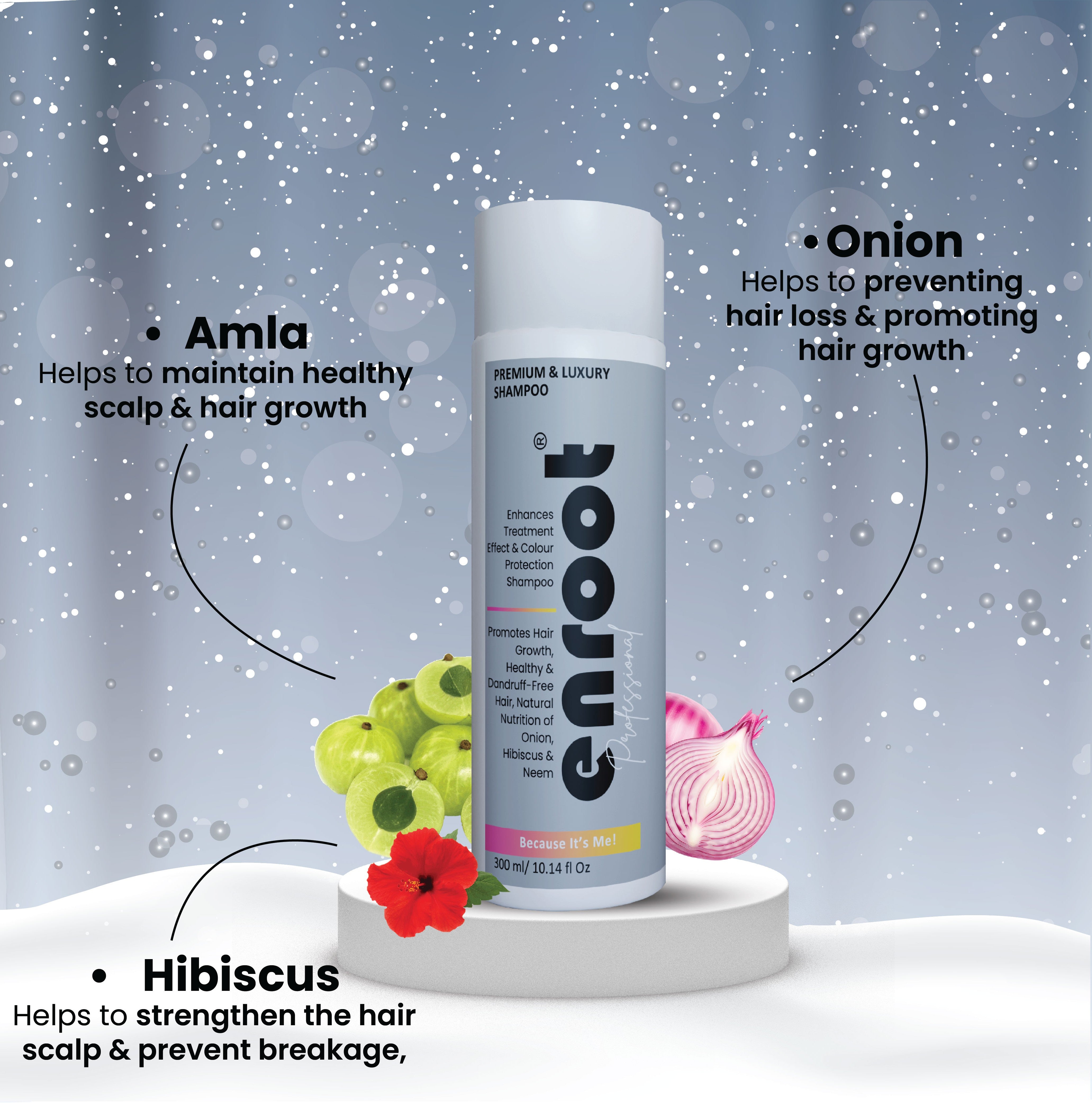 Enroot Follicle Fuel – Scalp Therapy for Hair Growth Shampoo | Clinically Tested [300 ml]